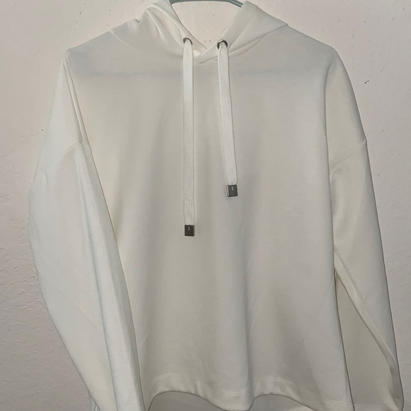 Tops Plain White Hoodie Poshmark